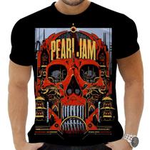 Camiseta Camisa Personalizada Rock Metal Pearl Jam 54 Camiseta Camisa Personalizada Rock Metal Pearl Jam 54