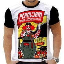 Camiseta Camisa Personalizada Rock Metal Pearl Jam 65