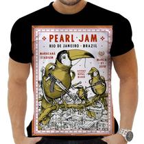 Camiseta Camisa Personalizada Rock Metal Pearl Jam 68