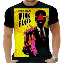 Camiseta Camisa Personalizada Rock Metal Pink Floyd 16_x000D_