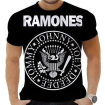 Camiseta Camisa Personalizada Rock Metal Ramones 1 Camiseta Camisa Personalizada Rock Metal Ramones 1