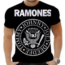 Camiseta Camisa Personalizada Rock Metal Ramones 1_x000D_