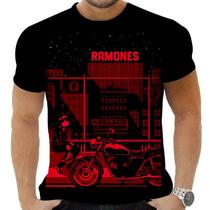 Camiseta Camisa Personalizada Rock Metal Ramones 8 Camiseta Camisa Personalizada Rock Metal Ramones 8