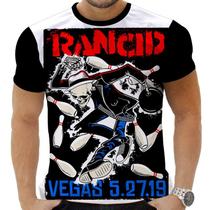 Camiseta Camisa Personalizada Rock Metal Rancid 5 Camiseta Camisa Personalizada Rock Metal Rancid 5