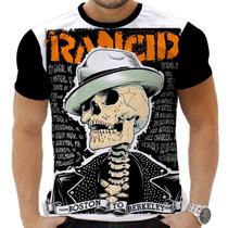 Camiseta Camisa Personalizada Rock Metal Rancid 8 Camiseta Camisa Personalizada Rock Metal Rancid 8