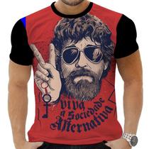 Camiseta Camisa Personalizada Rock Metal Raul Seixas 18_x000D_