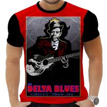 Camiseta Camisa Personalizada Rock Metal Roberth Johnson 12 Camiseta Camisa Personalizada Rock Metal Roberth Johnson 12