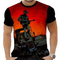 Camiseta Camisa Personalizada Rock Metal Roberth Johnson 17 Camiseta Camisa Personalizada Rock Metal Roberth Johnson 17