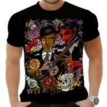 Camiseta Camisa Personalizada Rock Metal Roberth Johnson 20 Camiseta Camisa Personalizada Rock Metal Roberth Johnson 20