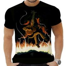 Camiseta Camisa Personalizada Rock Metal Roberth Johnson 21 Camiseta Camisa Personalizada Rock Metal Roberth Johnson 21
