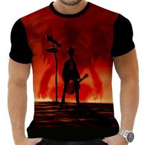 Camiseta Camisa Personalizada Rock Metal Roberth Johnson 7 Camiseta Camisa Personalizada Rock Metal Roberth Johnson 7