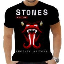 Camiseta Camisa Personalizada Rock Metal Rolling Stones 5_x000D_