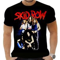 Camiseta Camisa Personalizada Rock Metal Skid Row 3_x000D_