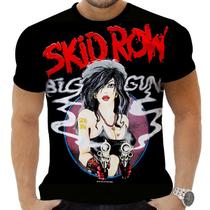 Camiseta Camisa Personalizada Rock Metal Skid Row 4_x000D_