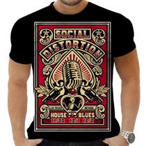 Camiseta Camisa Personalizada Rock Metal Social Distortion 8_x000D_