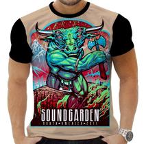 Camiseta Camisa Personalizada Rock Metal Sound Garden 7 Camiseta Camisa Personalizada Rock Metal Sound Garden 7