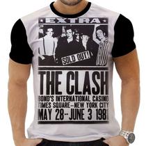 Camiseta Camisa Personalizada Rock Metal The Clash 3 Camiseta Camisa Personalizada Rock Metal The Clash 3