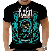 Camiseta Camisa Personalizada Rock Nu Metal Korn 7 Camiseta Camisa Personalizada Rock Nu Metal Korn 7