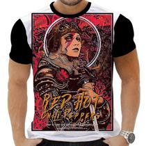 Camiseta Camisa Personalizada Rock Red Hot Chill Peppers 1