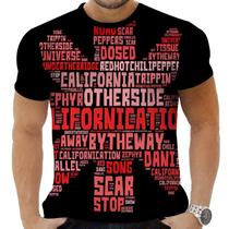 Camiseta Camisa Personalizada Rock Red Hot Chill Peppers 3