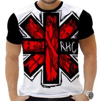 Camiseta Camisa Personalizada Rock Red Hot Chill Peppers 4