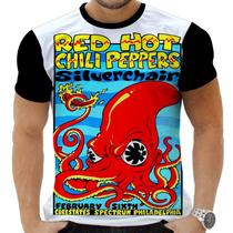 Camiseta Camisa Personalizada Rock Red Hot Chill Peppers 7