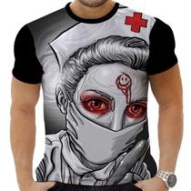 Camiseta Camisa Personalizada Rock Zumbi Trash Horror 1_x000D_