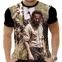 Camiseta Camisa Personalizada Series The Walking Dead 5_x000D_