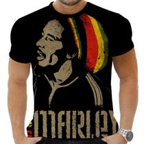 Camiseta Camisa Personalizadas Musicas Bob Marley 4_x000D_ - Zahir Sore