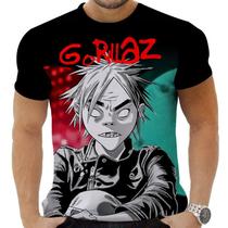 Camiseta Camisa Personalizadas Musicas Gorillaz 3_x000D_