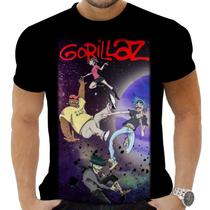 Camiseta Camisa Personalizadas Musicas Gorillaz 5_x000D_