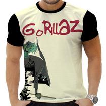 Camiseta Camisa Personalizadas Musicas Gorillaz 7_x000D_