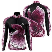 Camiseta Camisa Pesca Peixe Betta Proteção Uv50