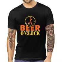 Camiseta camisa preta hora de beber cerveja ceva cevada beer estilo moderno