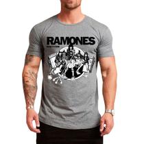 Camiseta camisa Ramones road to ruin rock punk masculino, feminino, exclusiva - Lado B Rock Camisetas