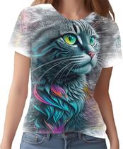 Camiseta Camisa Rave Gato Psicodélico Good Vibe Festa 13 Camiseta Camisa Rave Gato Psicodélico Good Vibe Festa 13