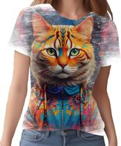 Camiseta Camisa Rave Gato Psicodélico Good Vibe Festa 16