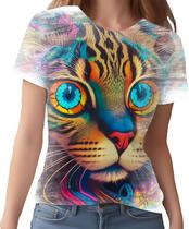 Camiseta Camisa Rave Gato Psicodélico Good Vibe Festa 18 Camiseta Camisa Rave Gato Psicodélico Good Vibe Festa 18