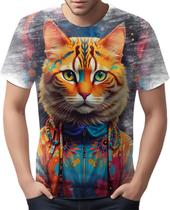 Camiseta Camisa Rave Gato Psicodélico Good Vibe Psicodelia 5 Camiseta Camisa Rave Gato Psicodélico Good Vibe Psicodelia 5