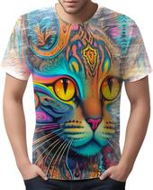 Camiseta Camisa Rave Gato Psicodélico Good Vibe Psicodelia 6