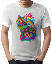 Camiseta Camisa Rave Gato Psicodélico Good Vibe Psicodelia 8