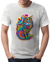 Camiseta Camisa Rave Gato Psicodélico Good Vibe Psicodelia 9