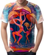 Camiseta Camisa Rave Jardim Psicodélico Good Vibe Cogumelo 1