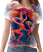 Camiseta Camisa Rave Jardim Psicodélico Good Vibe Cogumelo 7