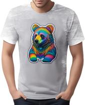Camiseta Camisa Rave Urso Psicodélico Arco Iris Good Vibes 1 Camiseta Camisa Rave Urso Psicodélico Arco Iris Good Vibes 1