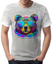 Camiseta Camisa Rave Urso Psicodélico Arco Iris Good Vibes 3