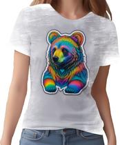 Camiseta Camisa Rave Urso Psicodélico Arco Iris Good Vibes 5