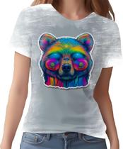 Camiseta Camisa Rave Urso Psicodélico Arco Iris Good Vibes 6