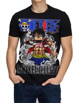 Camiseta Camisa Rei Pirata One Piece Luffy Animes Algodão