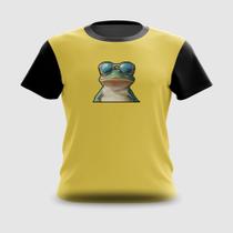 Camiseta Camisa Sapo com Óculos Escuro